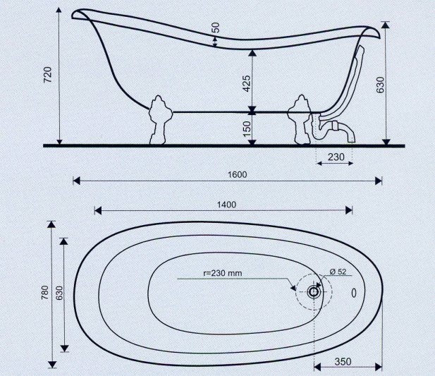 Schroder Rectime Nostalgiewanne